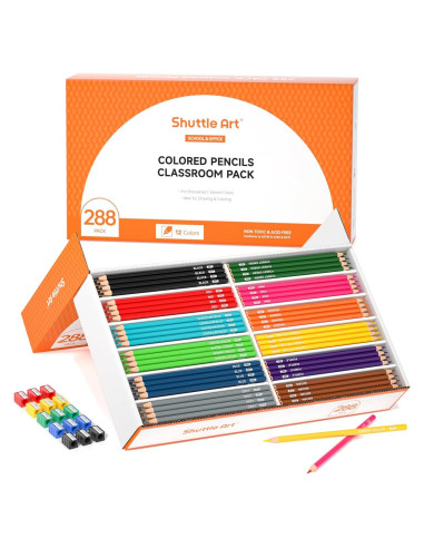 Lápices de Colores Shuttle Art 288 Piezas Multicolor