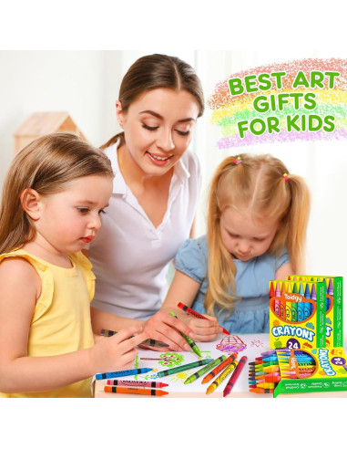 Crayones a Granel Toidgy 24 Colores No Tóxicos para Niños