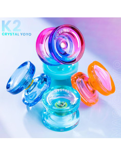 Yo-Yo MAGICYOYO K2 Cristal Azul Responsivo y No Responsivo 2