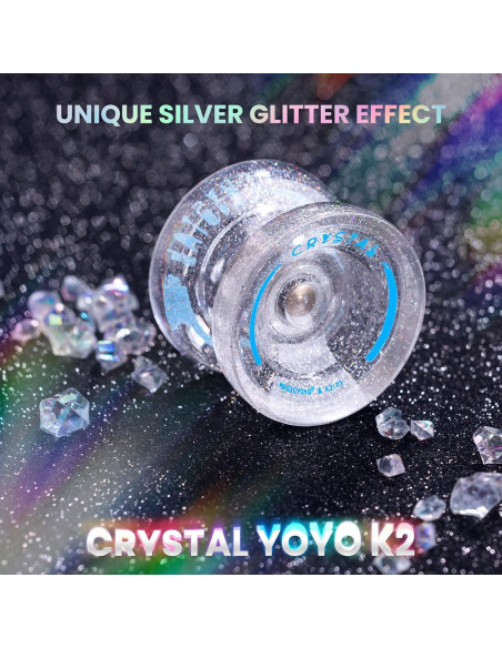 Yoyo MAGICYOYO K2 Cristal Plateado para Principiantes