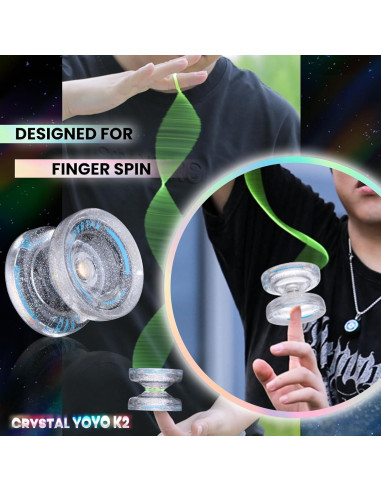 Yoyo MAGICYOYO K2 Cristal Plateado para Principiantes