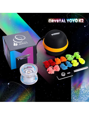Yoyo MAGICYOYO K2 Cristal Plateado para Principiantes