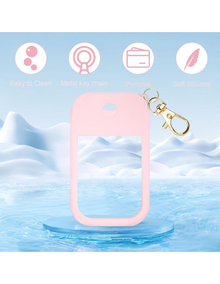 Funda de Silicona Rosa para Spray Desinfectante Touchland