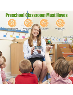 Tarjetas de Huellas de Animales MEROCO 64 Piezas Educativas 2