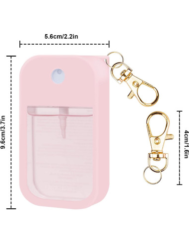 Funda de Silicona Rosa para Spray Desinfectante Touchland