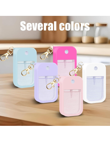 Funda de Silicona Rosa para Spray Desinfectante Touchland