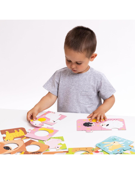 Rompecabezas de Animales de Granja Banana Panda 6 Piezas