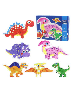 Rompecabezas de Madera Dinosaurios FLYINGSEEDS 6 Piezas