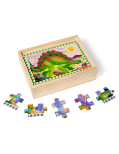 Rompecabezas de Madera Dinosaurios Melissa & Doug 4-en-1