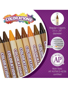 Crayones Colorations 8 Colores de Piel Realistas 2