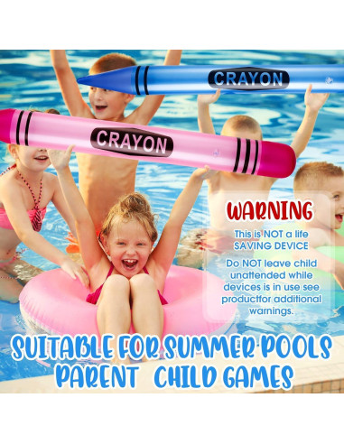 Raiten 3 Crayones Inflables Jumbo 104.9 cm Decoración Fiesta