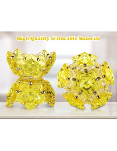 Esfera Magnética RoomyRoc - Set 12 Bolas Pentágonos - Dorado