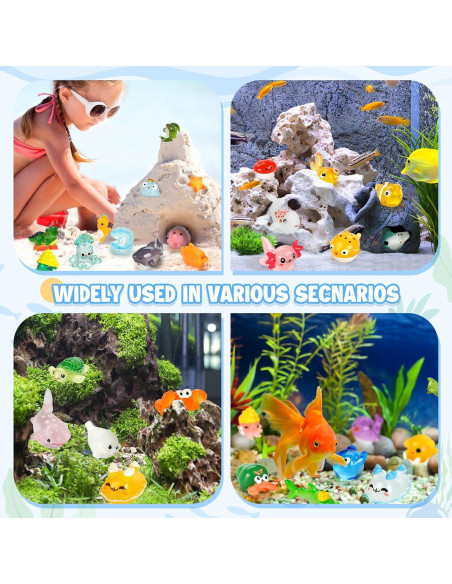 18pcs Figuras de Animales Marinos WEIZEW para Decoración