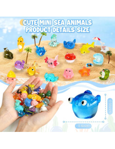 18 Figuras de Animales Marinos de Resina WEIZEW para Jardín 2