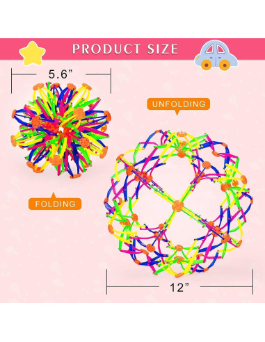 Bola Inflable Colorida NIHAKSOI 2PCS Antiestrés Yoga