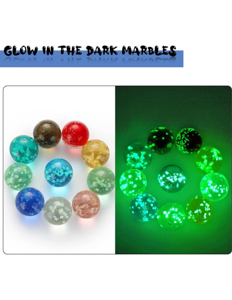 Canicas Brillantes Skylety 20 Piezas Luminosa 20 mm