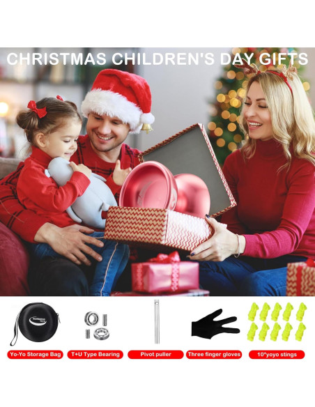 Yoyo Profesional WATIEOBOO Metálico 65.4g para Niños y Adultos