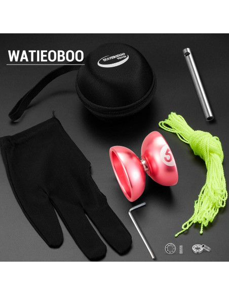 Yoyo Profesional WATIEOBOO Metálico 65.4g para Niños y Adultos
