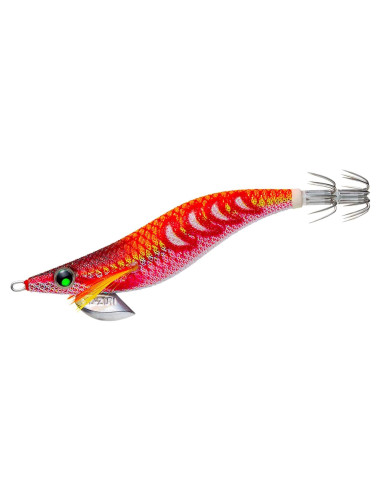 Señuelo de Pesca Duel Egi Ikka No. 2.5 Naranja Rojo