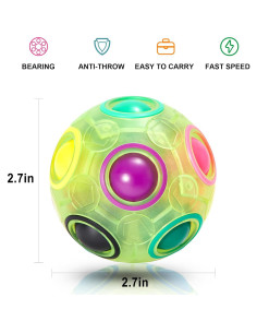 Bola de Rompecabezas Arcoíris Vdealen 7 cm Antiestrés 2