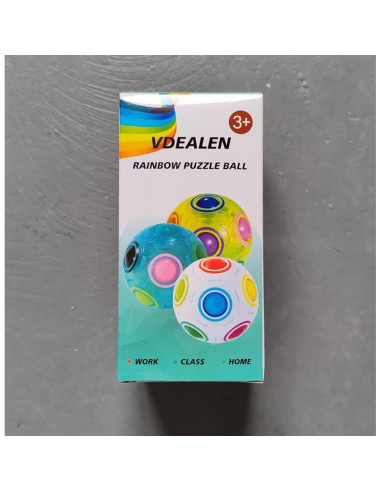 Bola de Rompecabezas Arcoíris Vdealen 7 cm Antiestrés