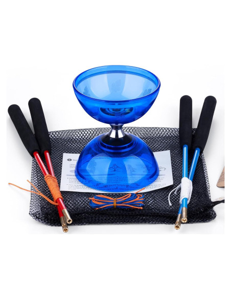 Diabolo MAGICYOYO Pro 10 cm Azul con Palos y Cuerdas