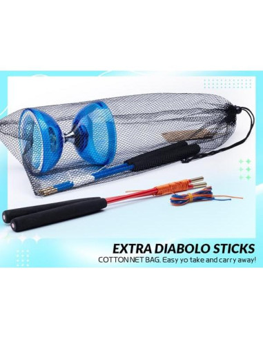 Diabolo MAGICYOYO Pro 10 cm Azul con Palos y Cuerdas