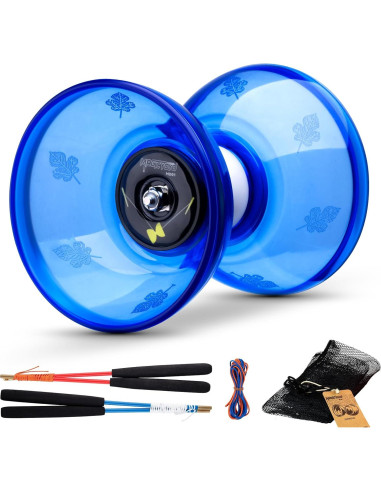 Diabolo MAGICYOYO Pro 10 cm Azul con Palos y Cuerdas