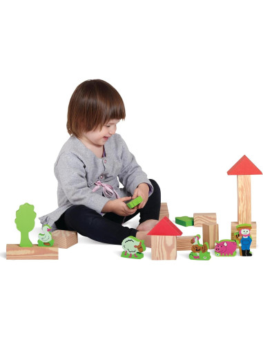 Conjunto de Bloques de Granja Edushape - 29 Piezas de Espuma