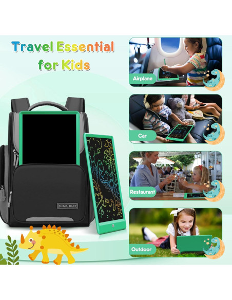 Tableta de Dibujo LCD FLUESTON 10" Verde para Niños