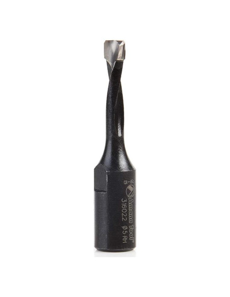 Broca de Carburo Amana Tool 5mm D 20mm CH M6x0.75