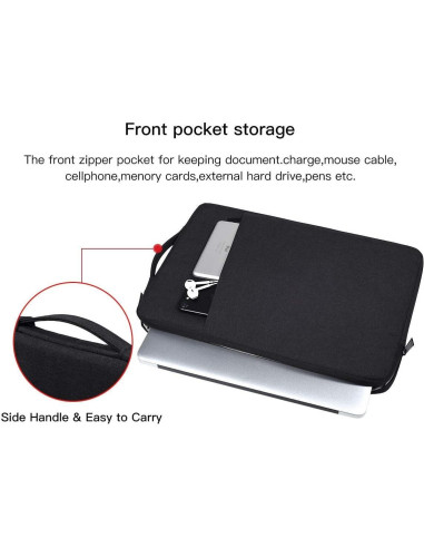 Funda de transporte CaseBuy para laptop 17 pulgadas impermeable