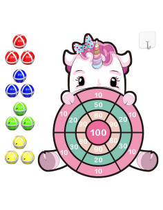 Tablero de Dardos Unicornio HONGID 63.5 cm para Niños