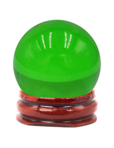 Bola de Cristal Verde Feng Shui 40mm para Fotografía