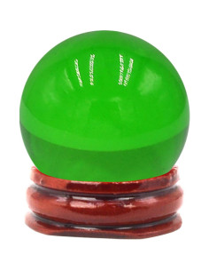 Bola de Cristal Verde Feng Shui 40mm para Fotografía 2