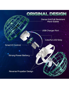 Bola Voladora BADHACK Verde - Juguete Flotante 8-10 min 2
