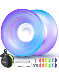 Yoyo Profesional No Responsivo MAGICYOYO H01 Azul Púrpura 2