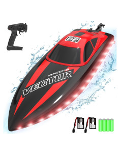 Barco RC VOLANTEXRC 32 km/h con luces LED y 2 baterías