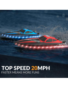 Barco RC VOLANTEXRC 32 km/h con luces LED y 2 baterías 2