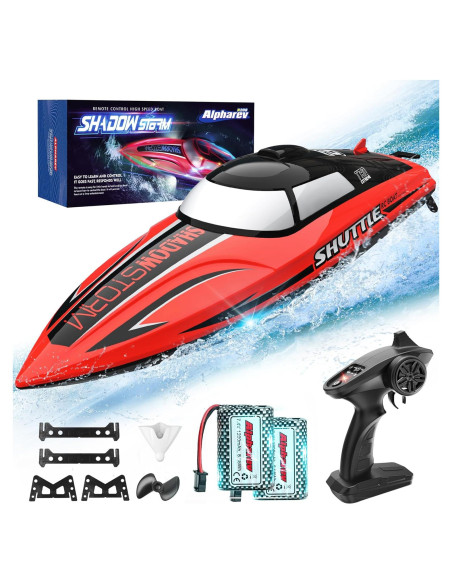 Barco RC ALPHAREV R208 32 km/h con Luz LED y Auto-Enderezado