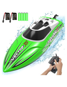 Barco RC VOLANTEXRC 32 km/h Verde 2 Baterías Control Remoto