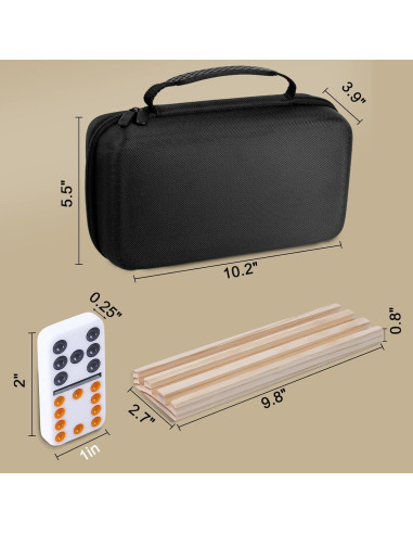 Juego de Dominó Mexicano BATURU 91 Fichas con Estuche