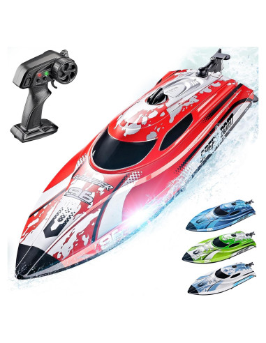 Barco RC BEZGAR TX126 30.5cm Velocidad 25 KPH Rojo