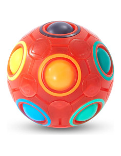 Bola Rompecabezas Mágica Vdealen 7 cm Antiestrés Rojo