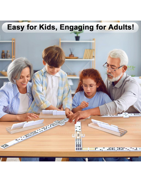 Juego de Dominó Mexicano BATURU con 91 Fichas y Soportes Juego de Dominó Mexicano BATURU con 91 Fichas y Soportes