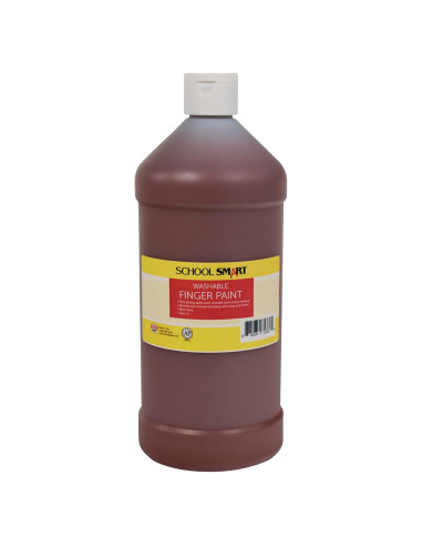 Pintura de Dedos Lavable School Smart Marrón 0.95L