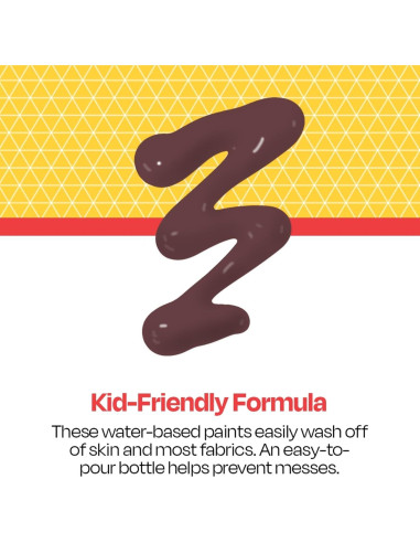 Pintura de Dedos Lavable School Smart Marrón 0.95L
