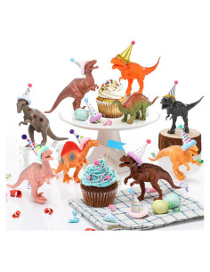 18 Piezas Decoración Fiesta Cumpleaños Dinosaurio Colingmill
