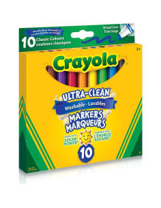Marcadores Lavables Crayola Ultra-Clean 10 Colores 2