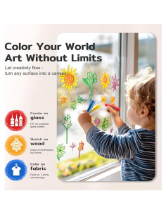 Palitos de Pintura Tempera TMOL 12 Colores Lavables para Niños 2